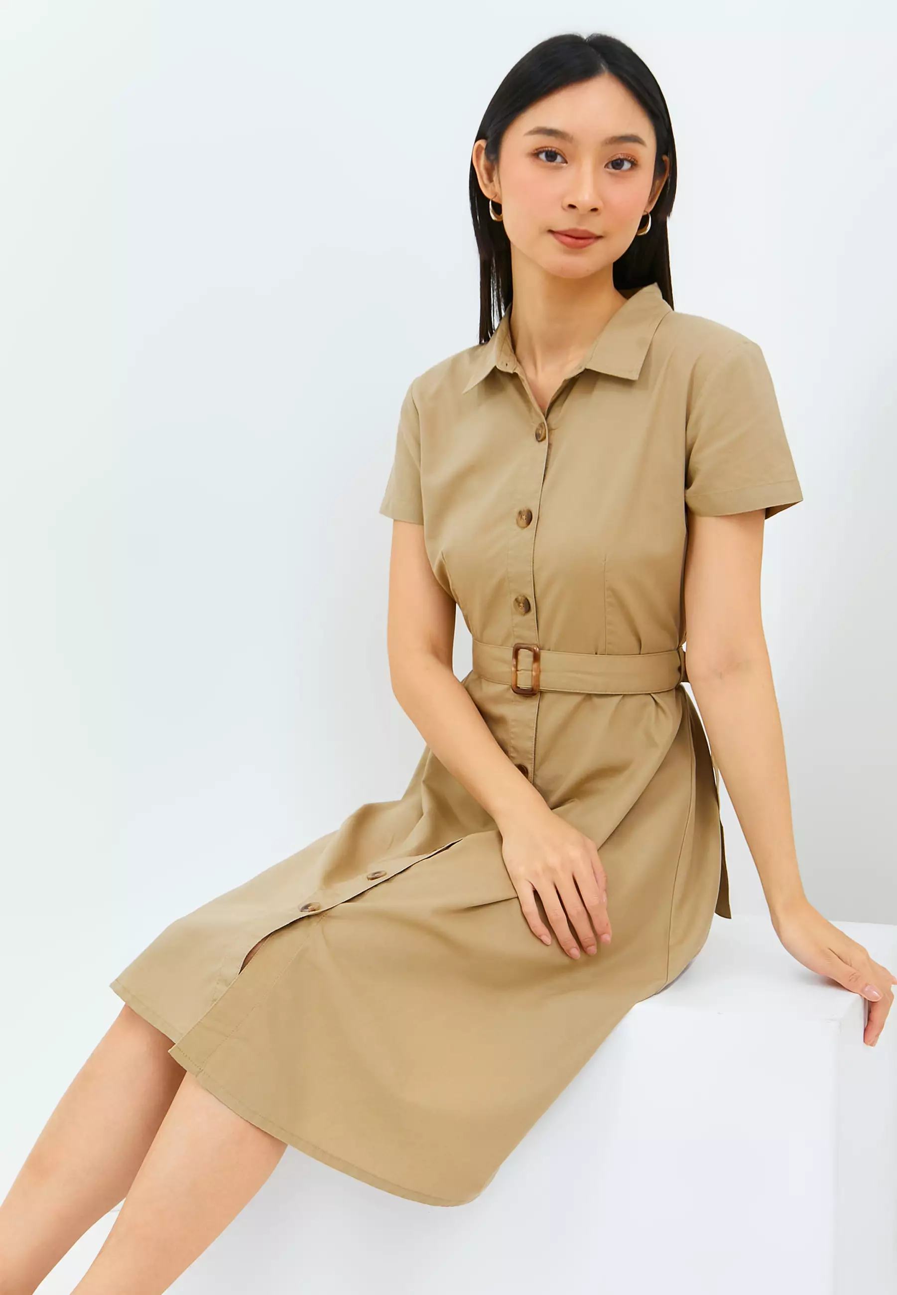 Esther Khaky Dress (G.43115)