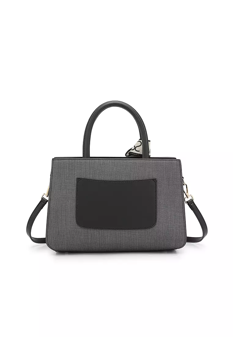 Women's Top Handle Bag / Sling Bag / Crossbody Bag - Black