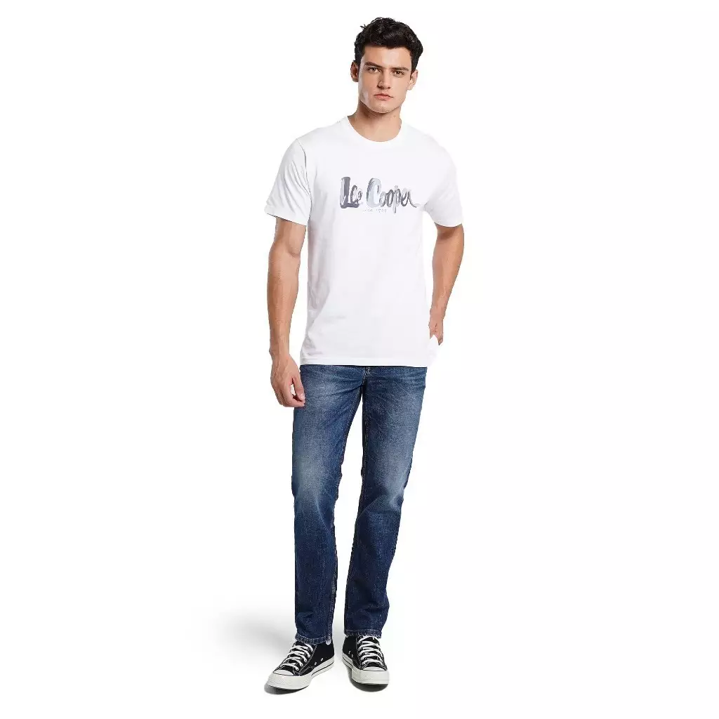 Lee Cooper T-Shirt Crayon BW White