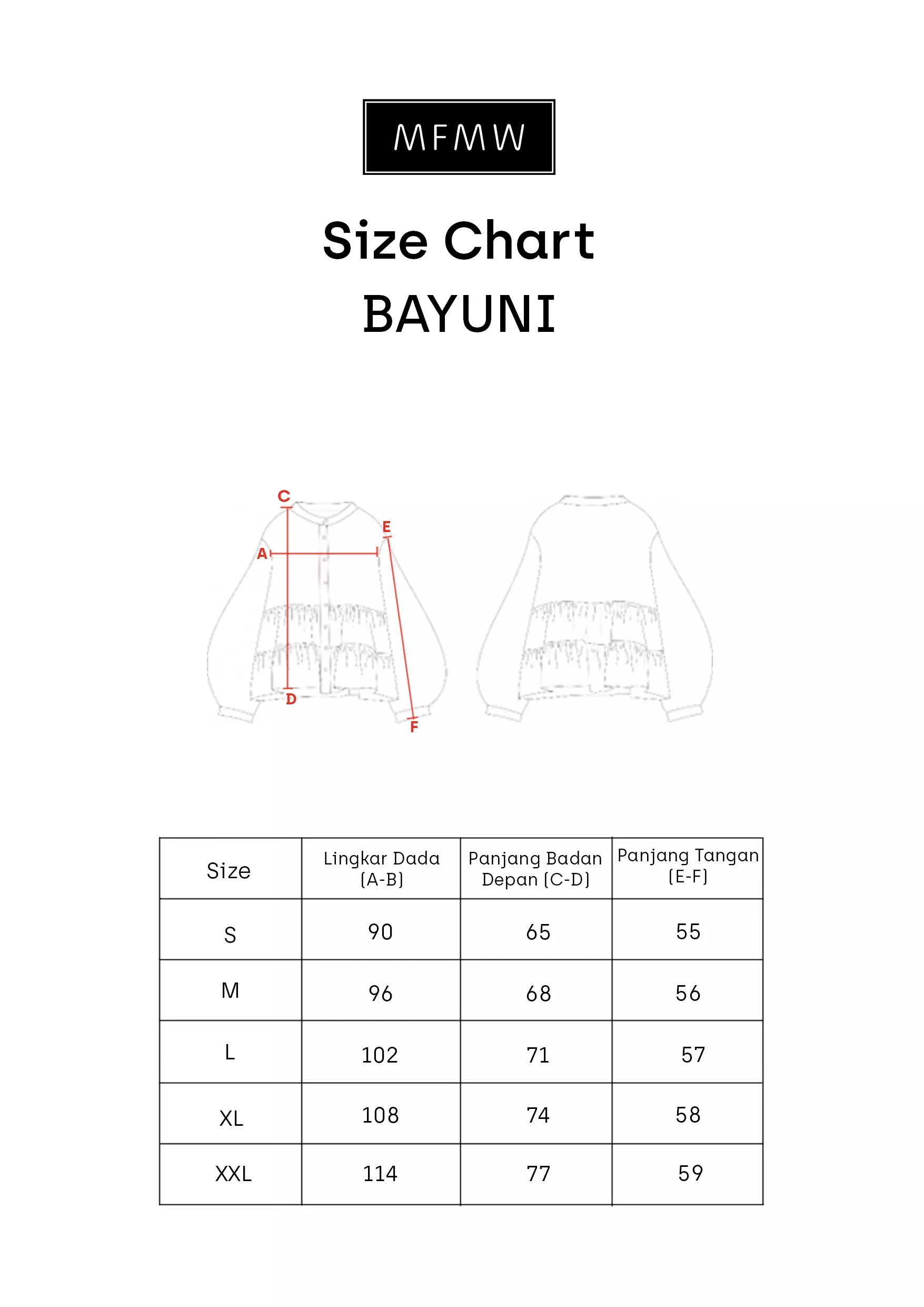 MFMW Bayuni Atasan Blouse Orange Motif Bunga