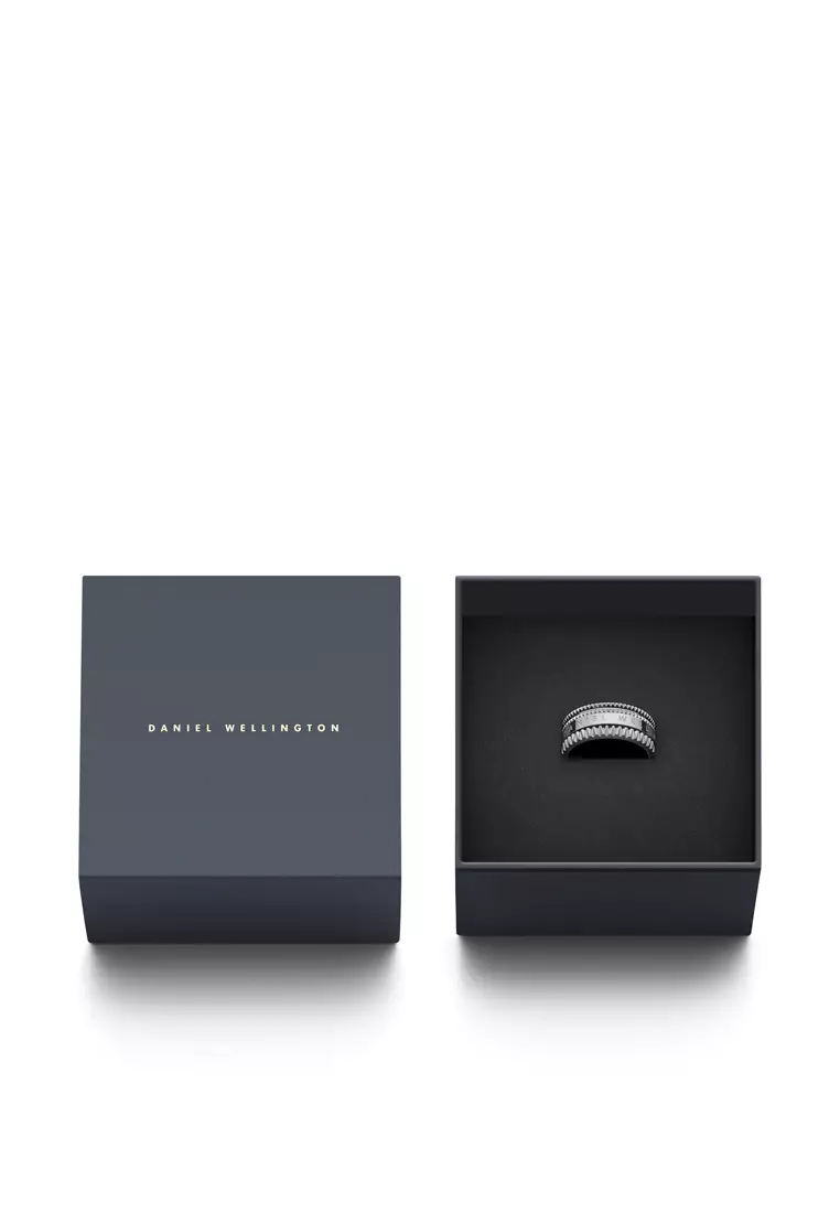 Elevation Ring Sliver - Unisex Ring - Couple Rings - Stainless steel Enamel Ring for Women and Men - DW Official