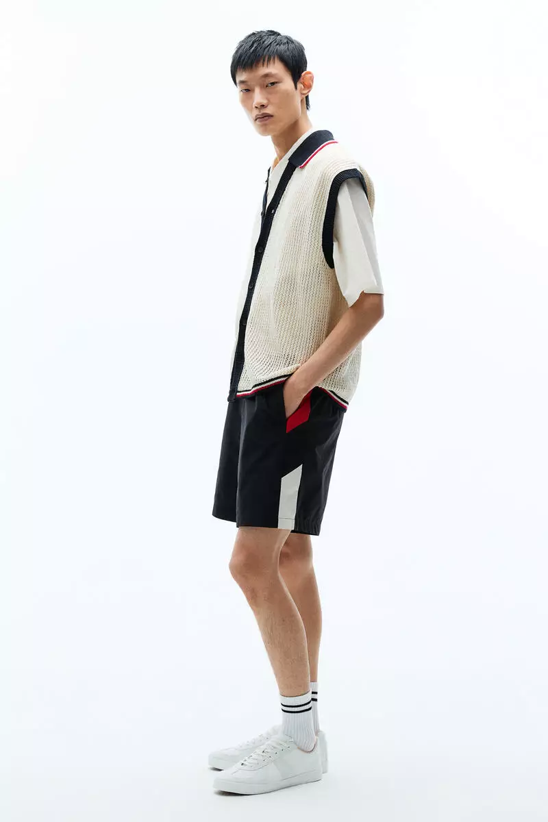 Loose Fit Textured-knit vest