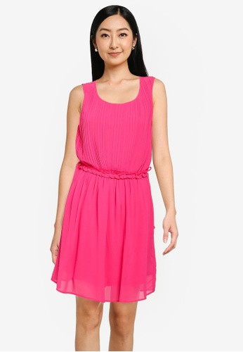 JACQUELINE DE YONG pink Sleeveless Short Dress D3156AAF4A791FGS_1