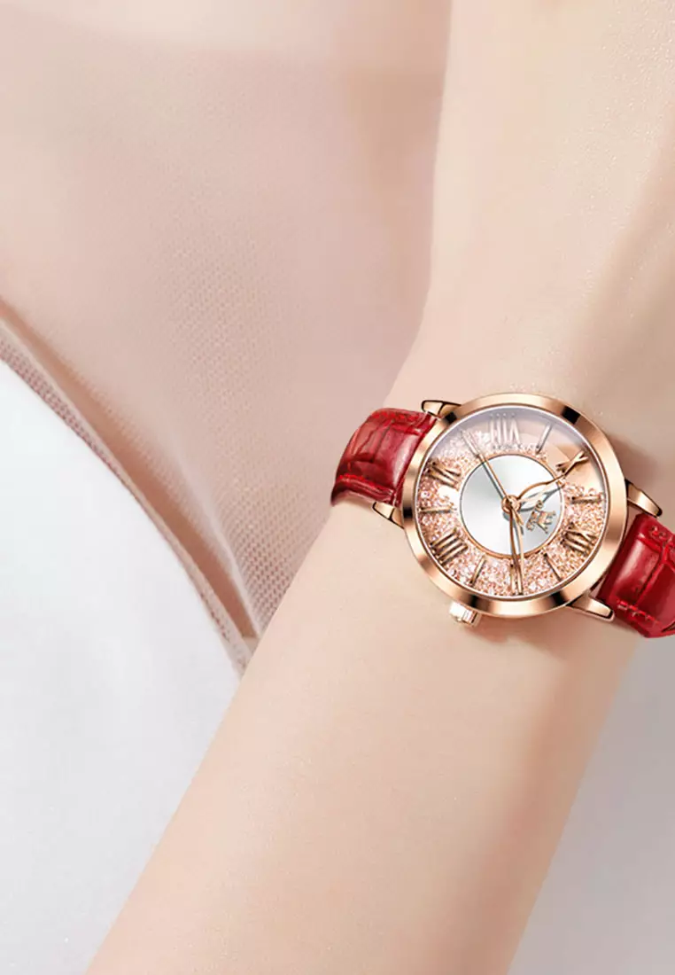 欧利时柔瑰女士皮带腕表