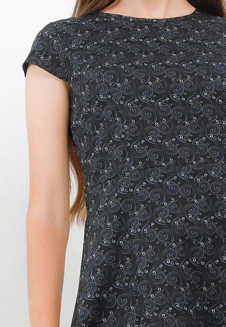 Mattie Dress In Black Print