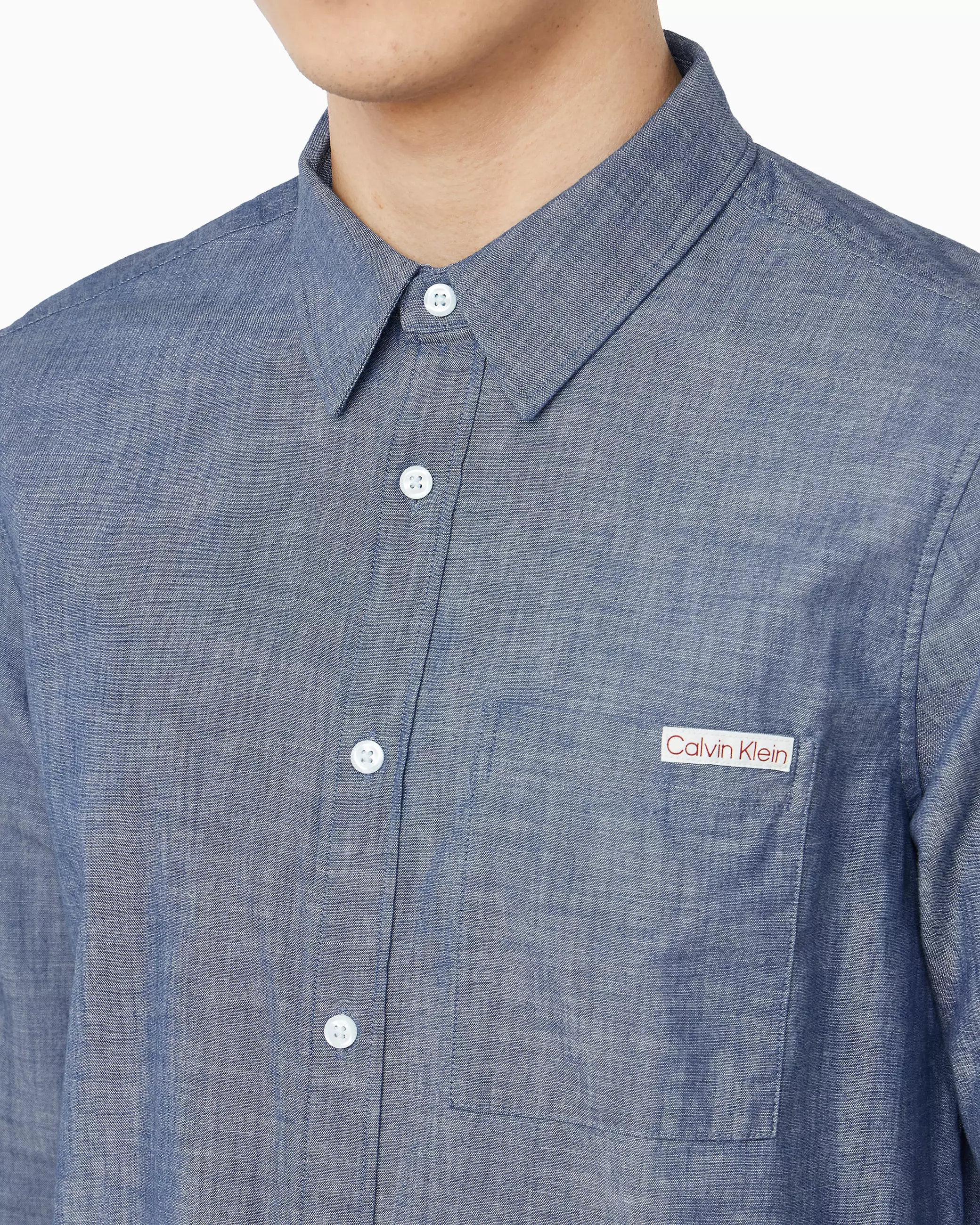 Calvin Klein - LS CHAMBRAY CLASSIC SHIRT