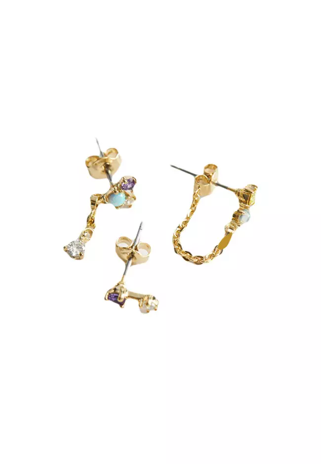 Buy Other Stories Rhinestone Chain Drop Earrings 2024 Online