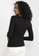 H&M black Ribbed Jersey Top 6ACE2AAFD0B849GS_2