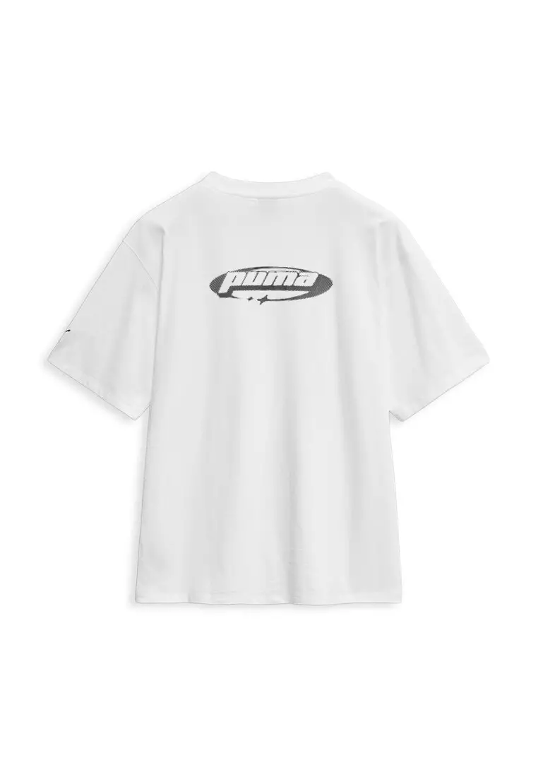 ★★PUMA★★ Celerator K Graphic Short Sleeve T-Shirt White PUMA Cellerator-K Graphic Shortsleeve Tee 2025 | Buy PUMA