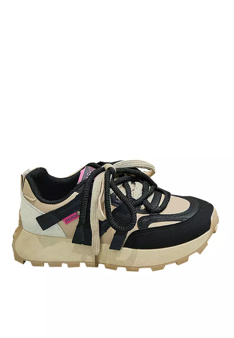 Discount on Twenty Eight Shoes  shoes - SKU: VANSA Fashion Color Block Platform Casual Shoes VPW-T6822-1