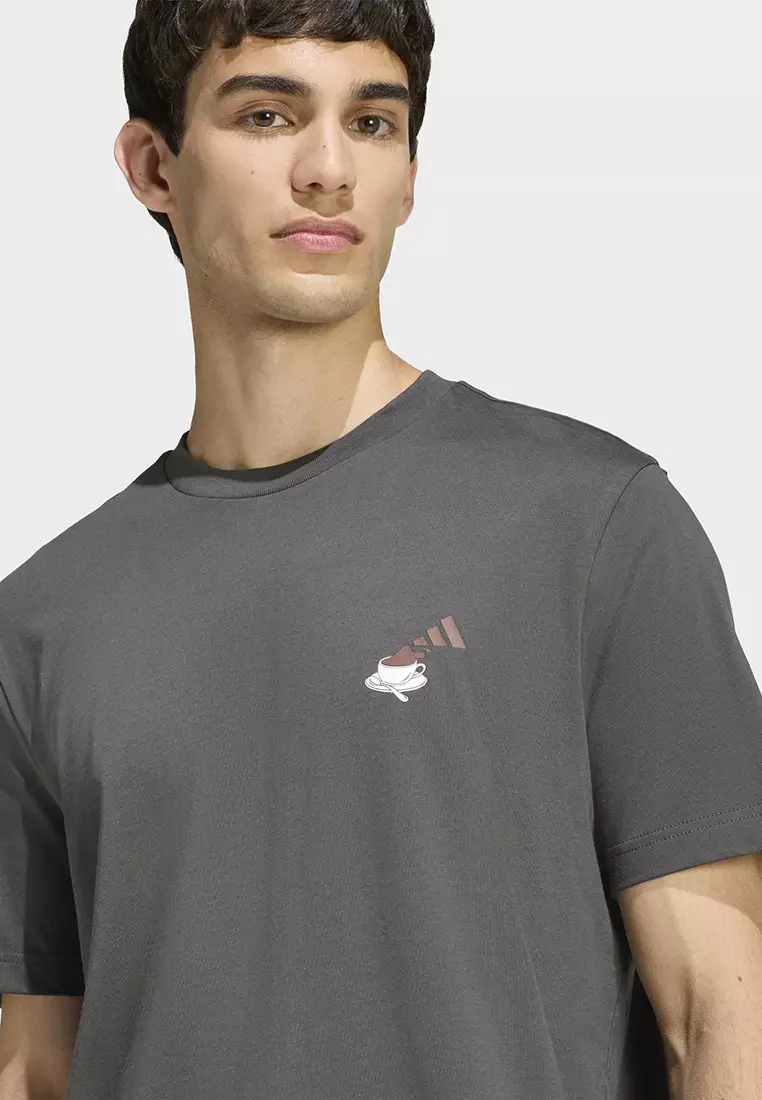 Buy ADIDAS Coffee Cafe Cheesecake Graphic T-Shirt 2026 Online | ZALORA