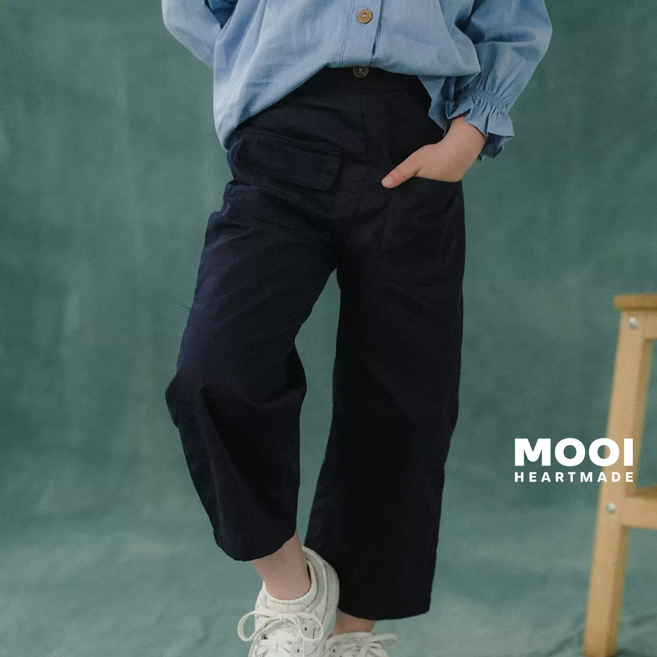 Mooi Celana Panjang Anak Perempuan Everly Pocket Pants - Beige