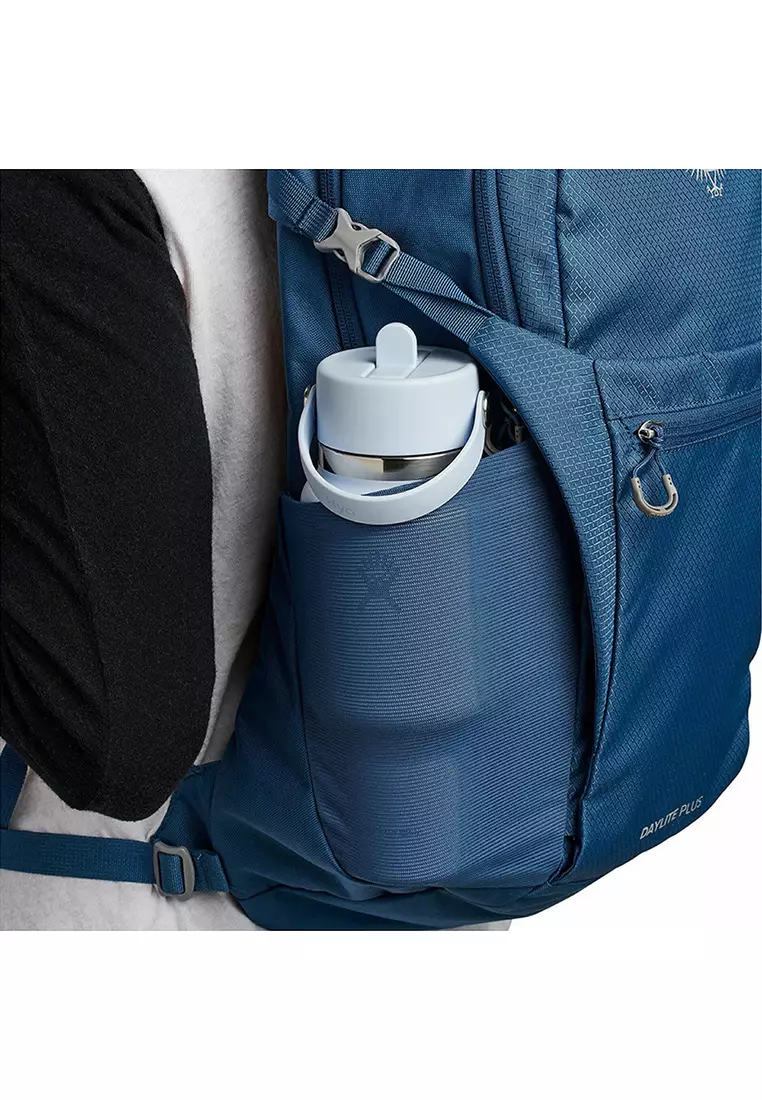 Wide Mouth Straw Cap Travel Bottle 24 oz White