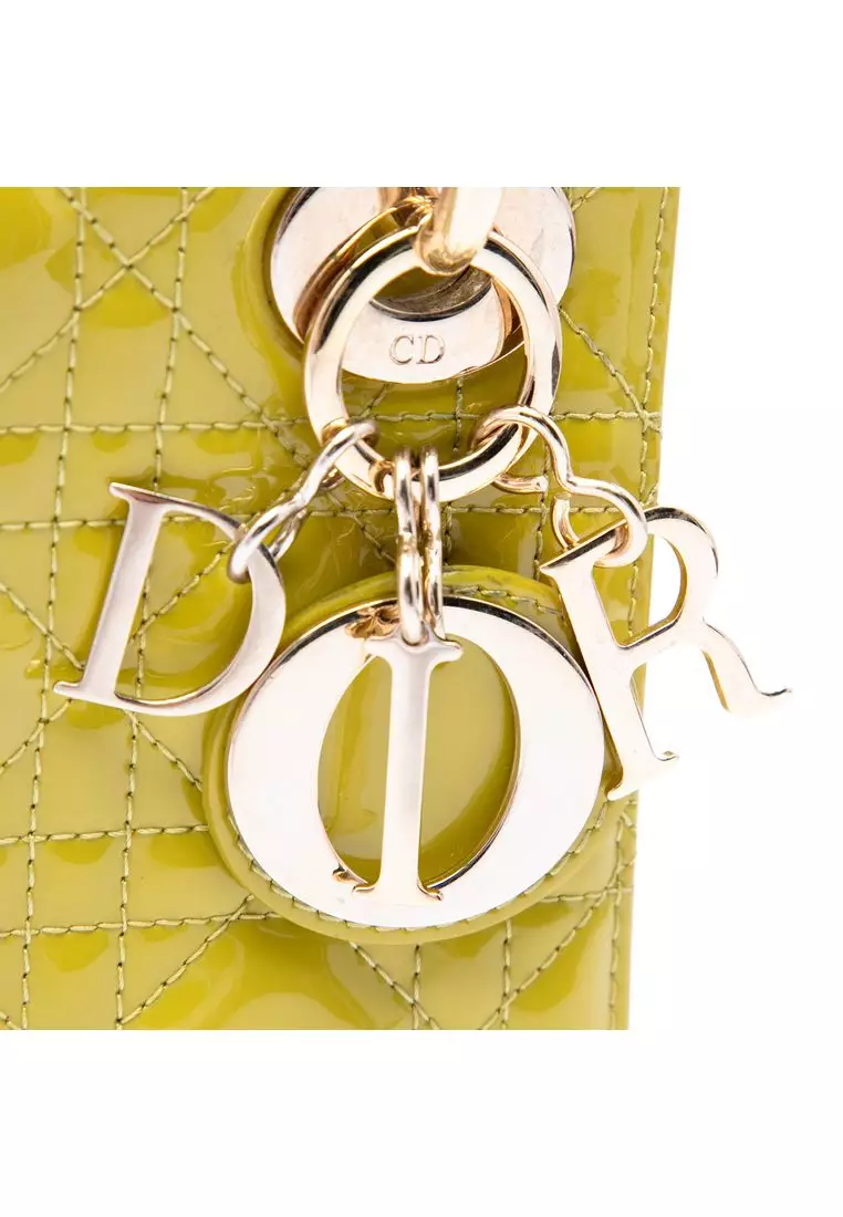 Pre-Loved Dior Mini Patent Cannage Lady Dior
