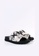 House of Avenues silver Ladies Snake Print Slipper Sandal 5284 Silver 96F8CSH2E6D47AGS_2