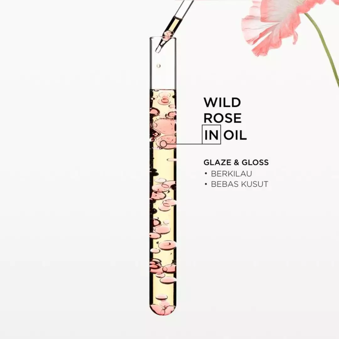 Kerastase Gloss Absolu Glaze Drop Hair Oil 45ml - Hair Oil untuk Rambut Glossy dan Bouncy - Mengandung Wild Rose Oil