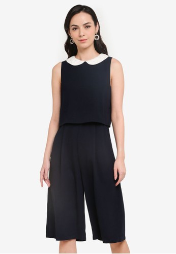 Get Wallpaper Jual Zalora Basics Peter Pan Collar Jumpsuit Original Zalora HD