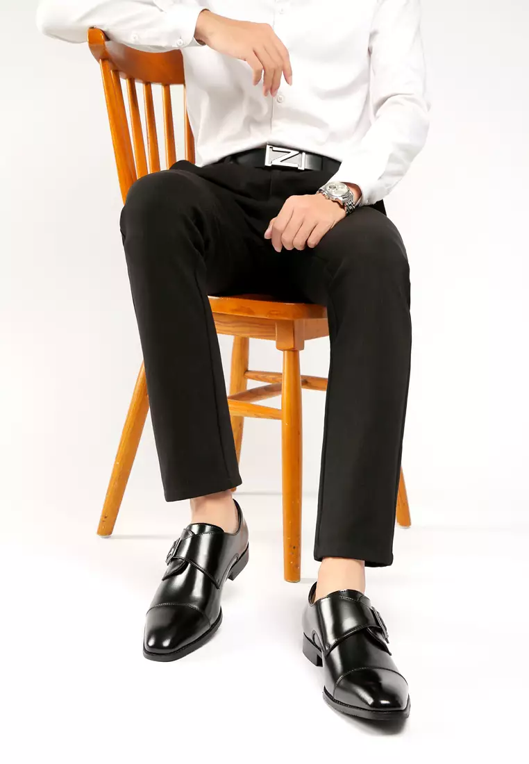 Belt Buckle Business Leather Shoes KB631
