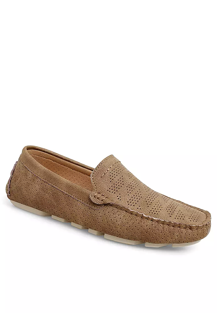 沖孔的真皮樂福鞋&帆船鞋YY3033