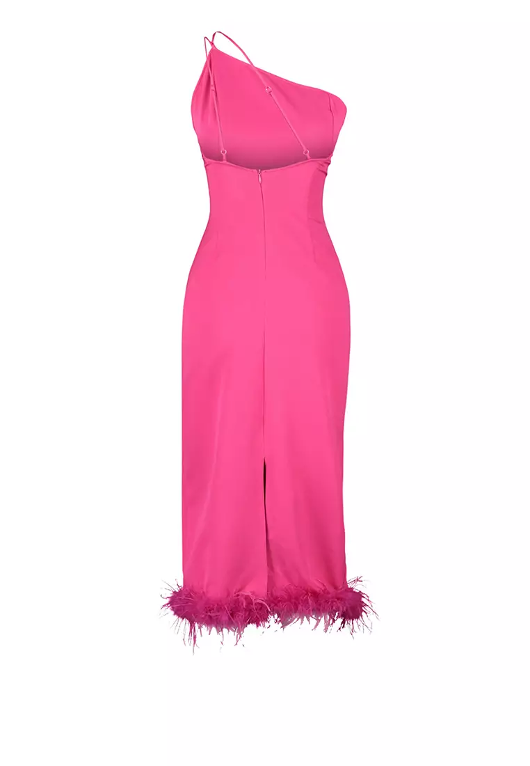 Buy Trendyol Fur Fringe Detail Pencil Dress 2024 Online ZALORA