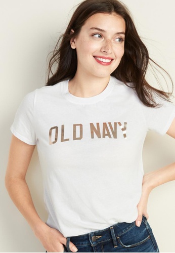 Shop Old Navy Everywear Logo Graphic Curved Hem Tee For Women Online On Zalora Philippines