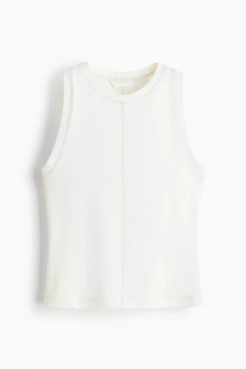 Flatlock-seam vest top
