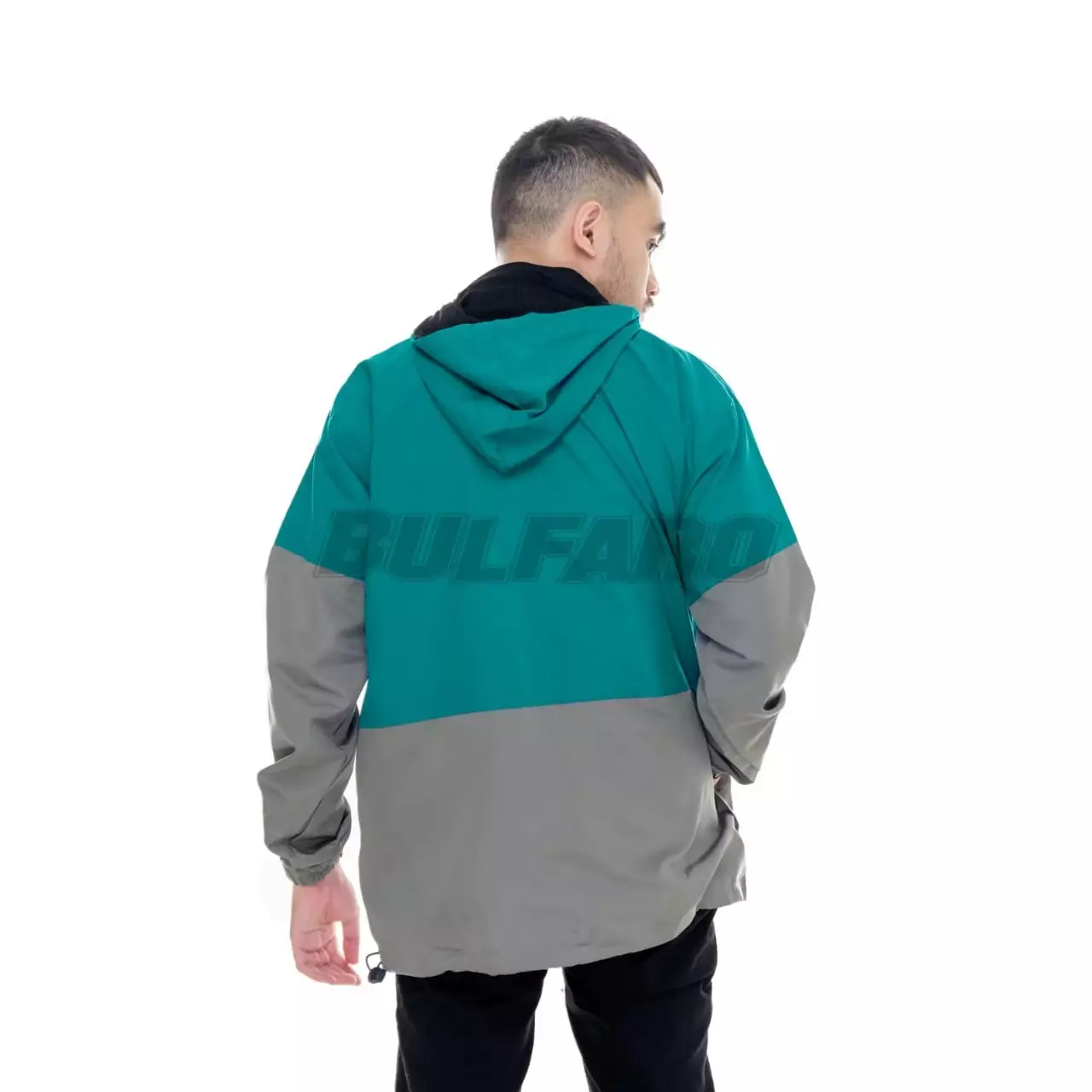 Jaket Taslan Hoodie Outdoor Tosca Grey