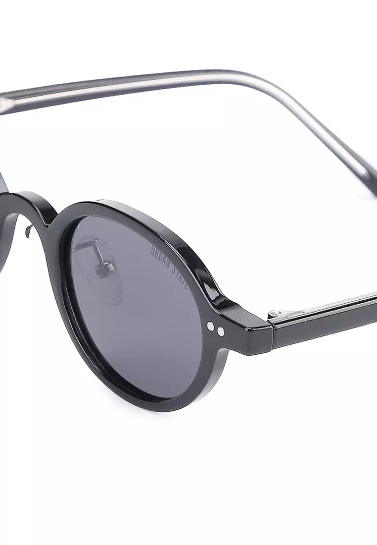 Polarized Plastic Frame Retro Oval Sunglasses