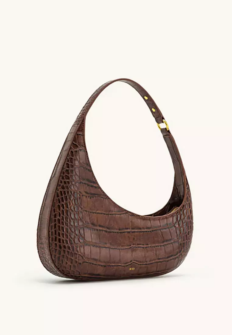 Harlee Shoulder Bag - Brown Croc