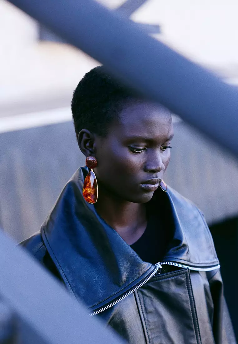 Resin Pendant Earrings