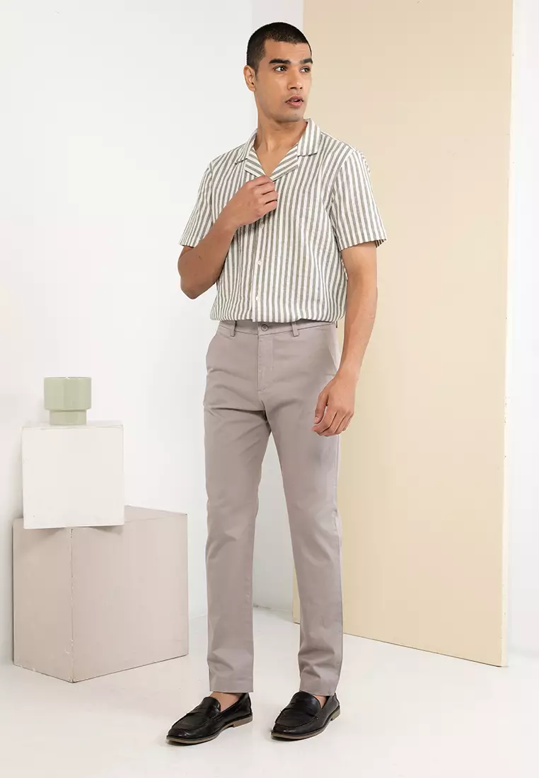 Premium Sateen Slim Chinos