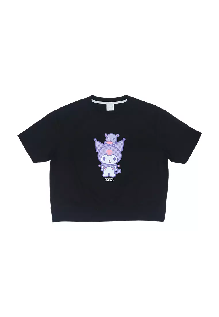 Ladies Licensed Graphic T-Shirt with Hemband "Kuromi Bear"
