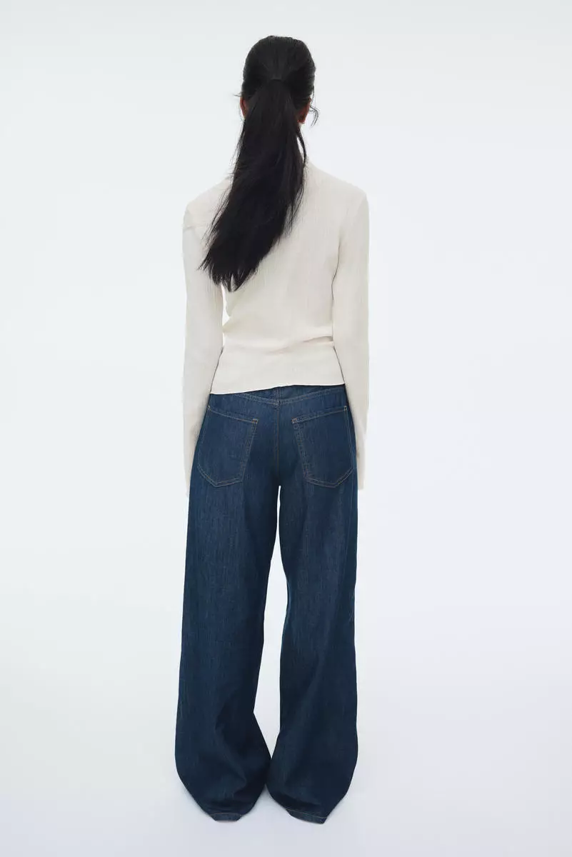 Ribbed turtleneck top