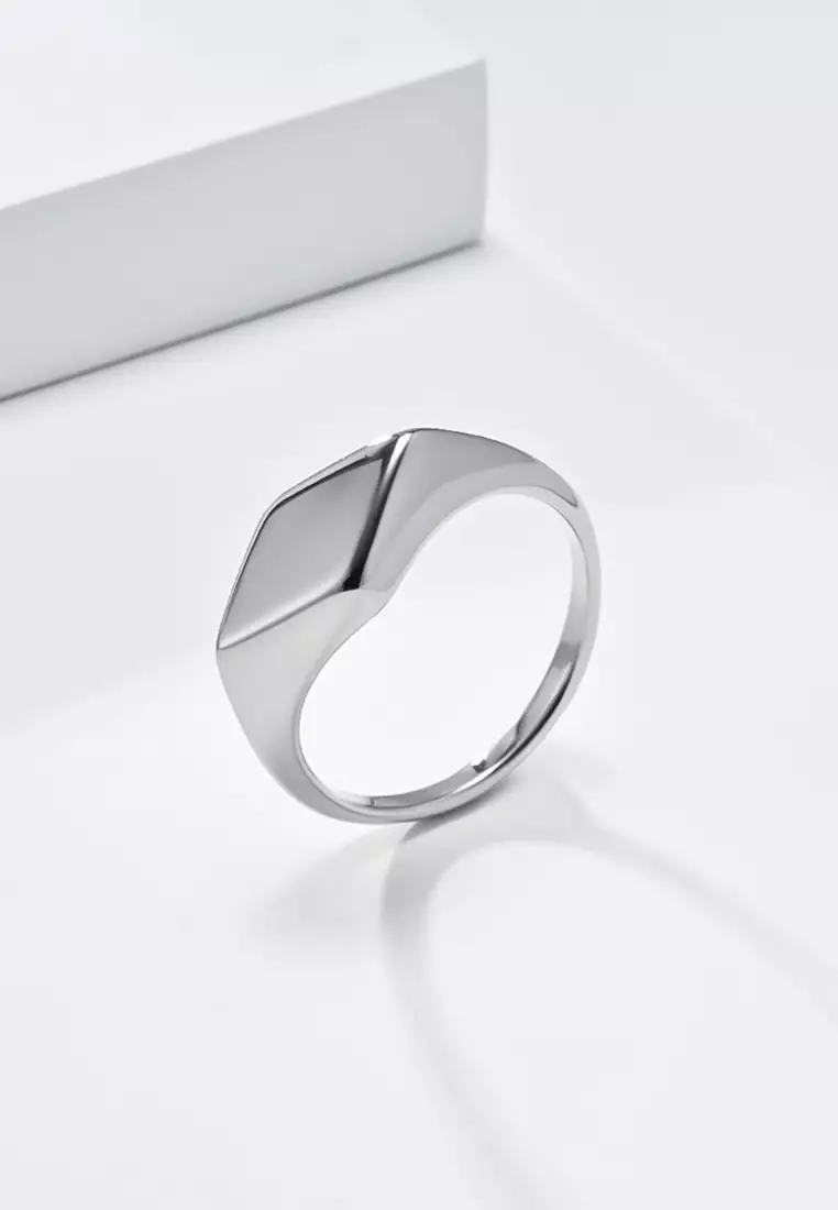 HAPPY FRIDAYS Titanium Steel Rhombus Ring JW QF-JZ990 2025