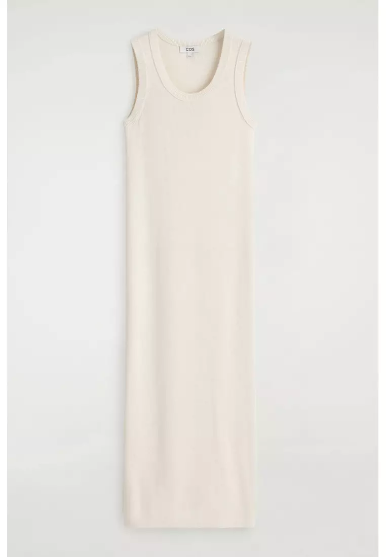 COTTON-SILK TANK DRESS