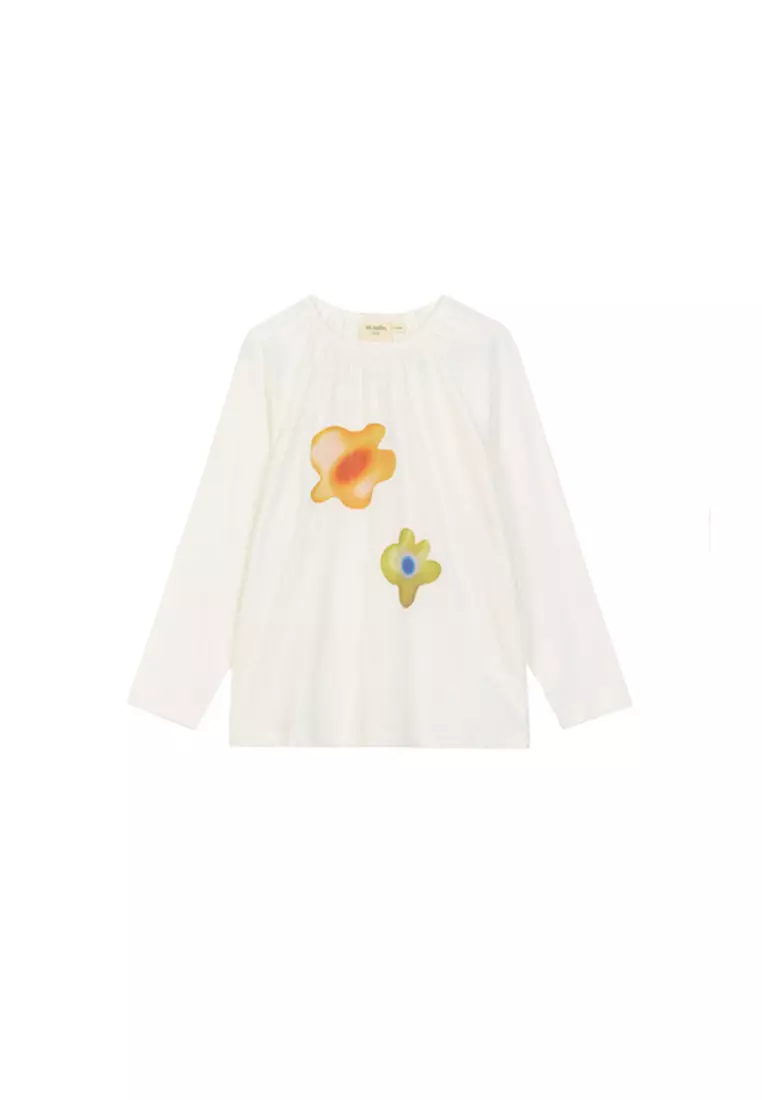 Long Sleeve Shirt With Floral Design