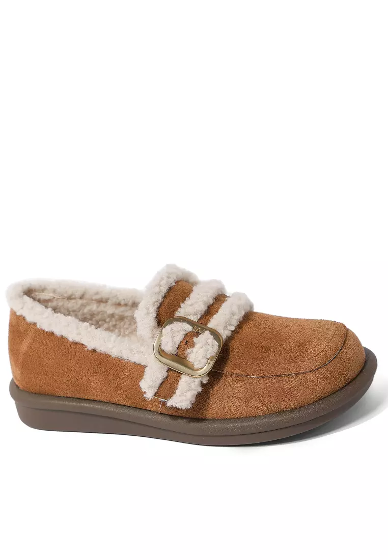 Discount on Twenty Eight Shoes  shoes - SKU: Buckle Strap Cotton Flat Shoes WW723-9