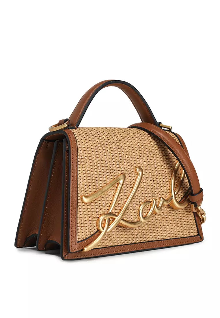 Buy KARL LAGERFELD K/Signature 2.0 Raffia Small Crossbody