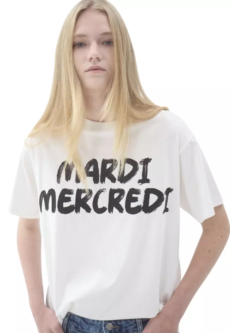 Tshirt Brush Logo - Ivory Black