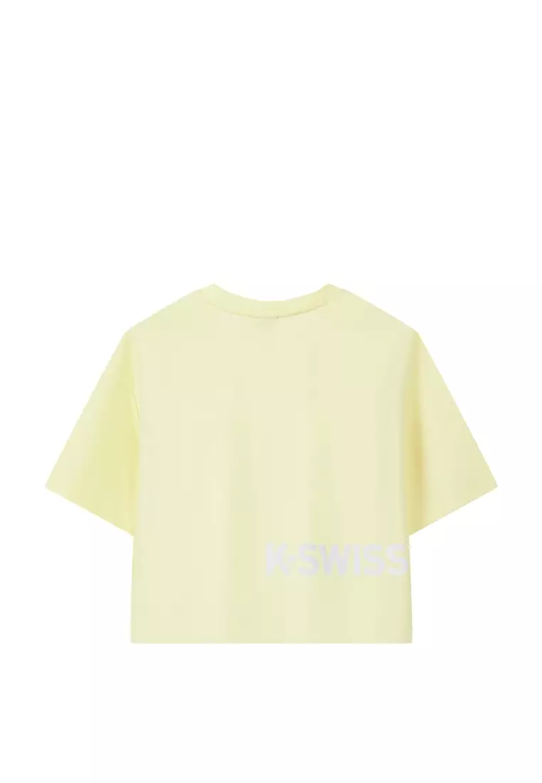女裝 K-SWISS LOGO 拼色落肩T裇