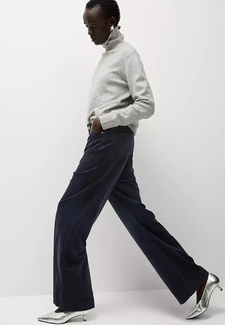 Cord Wide Leg Trousers