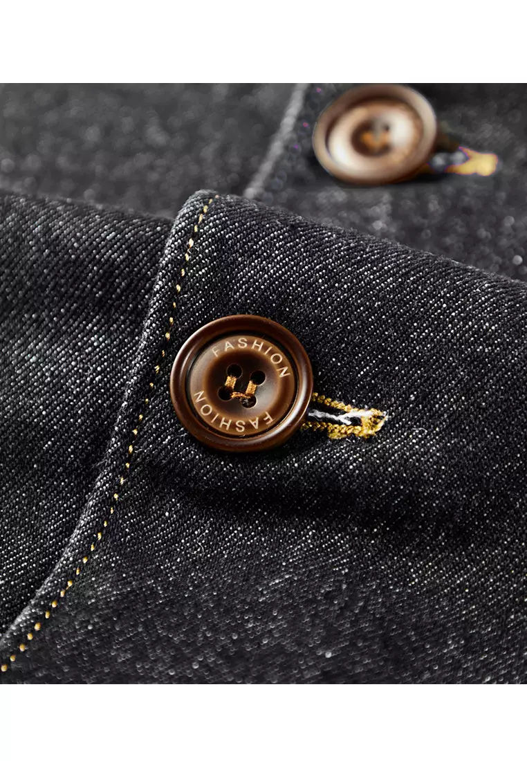 Slim Casual Denim Suit Jacket XN81985