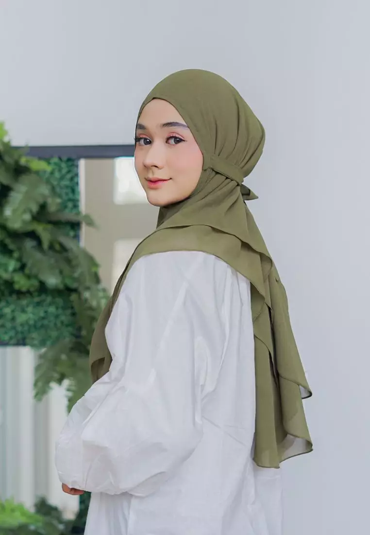 Bergo Khimar Azzura Olive