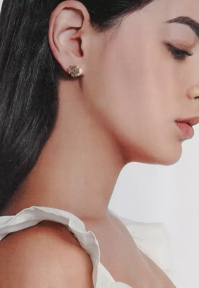 Kira Pavé Stud Earrings (tr)