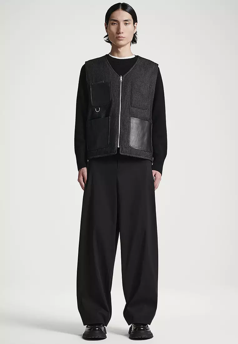 Reversible Denim Utility Gilet