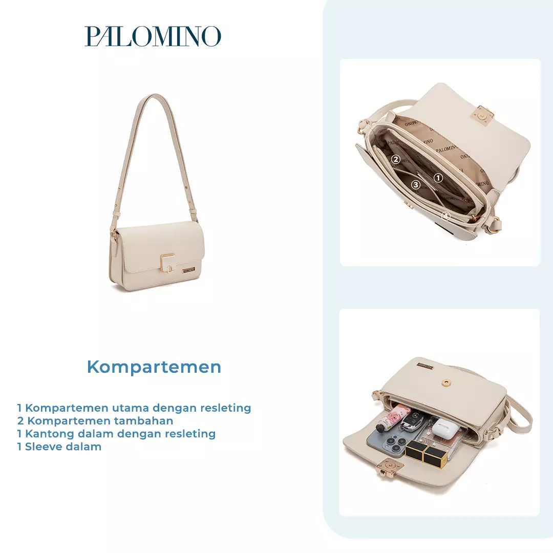 Palomino Rasha Shoulderbag Wanita Warna Black