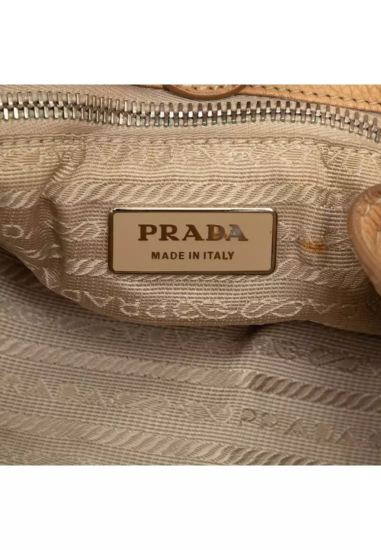 Pre-Loved Prada Vitello Daino Tote