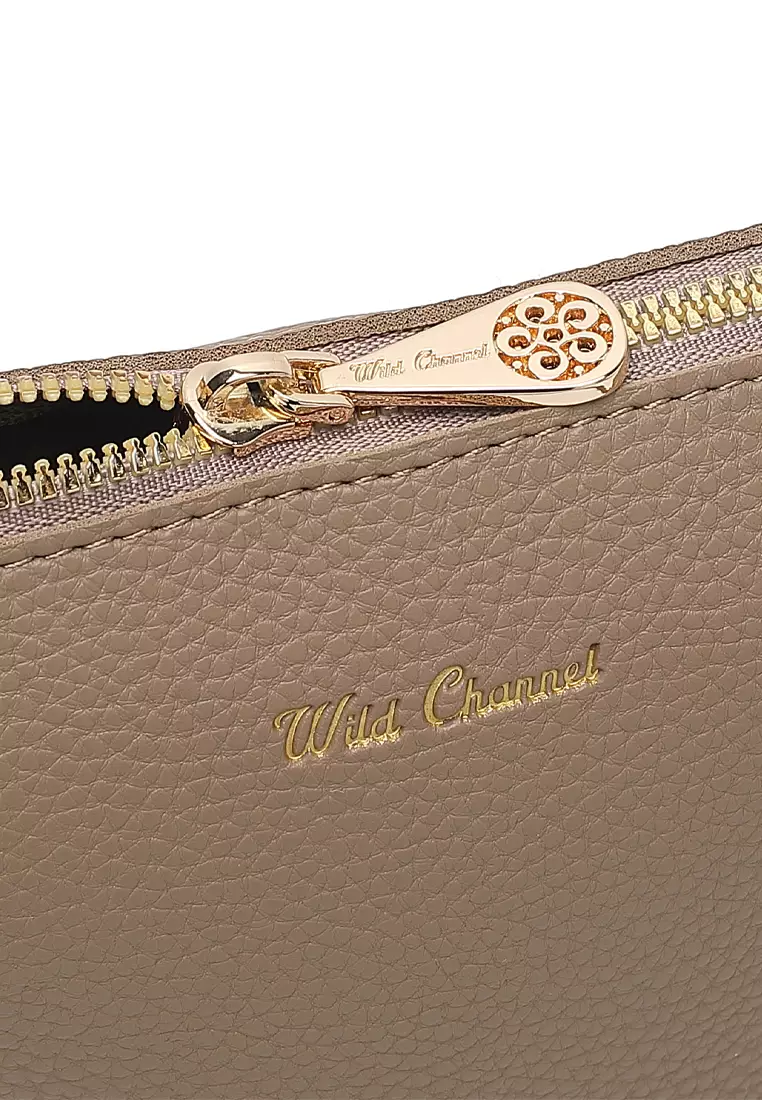 Women's Shoulder Sling Bag / Crossbody Bag - Light Apricot