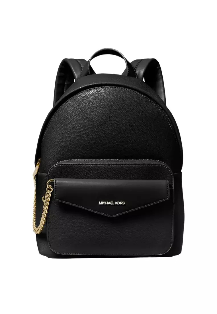 Small black michael kors backpack deals