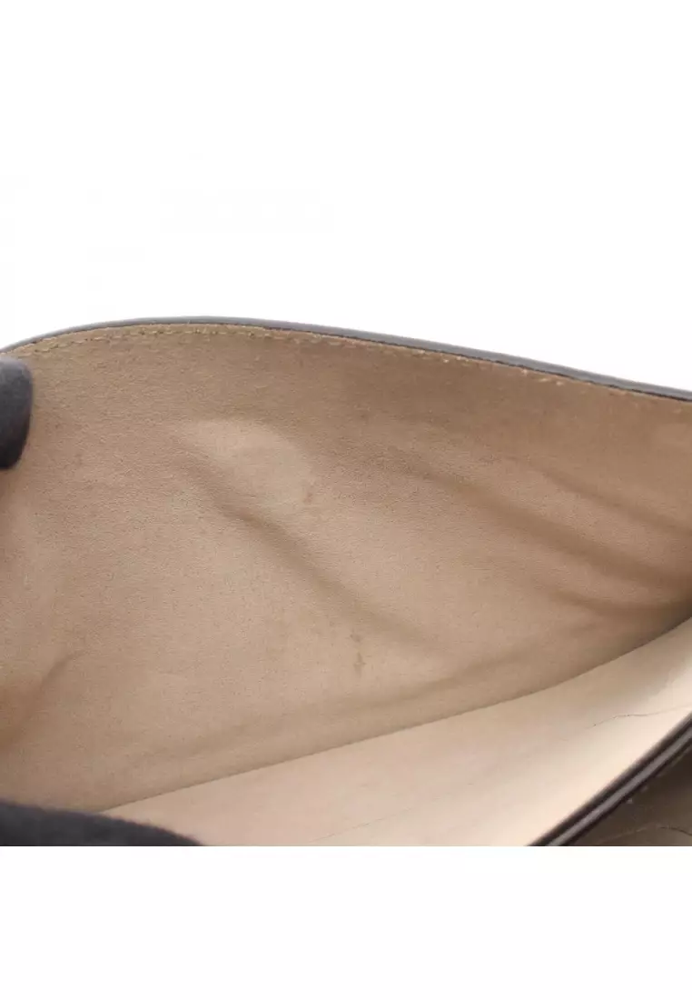 Pre-Loved Chloé Faye Shoulder bag leather suede Gray brown